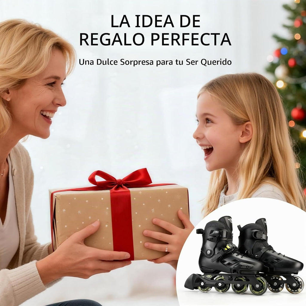 Patines en línea para niños, patines ajustables intermitentes, pati...
