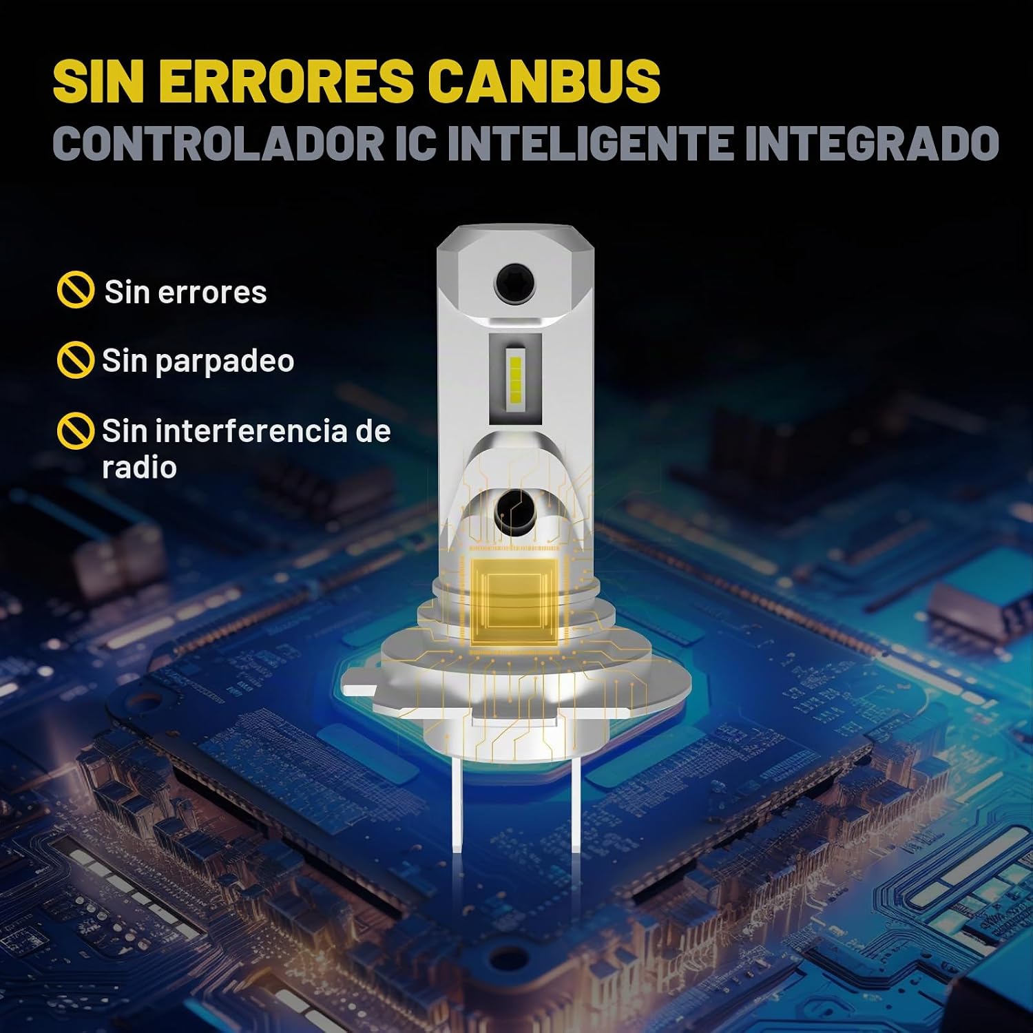 AHOBXD Bombillas H7 Super Brillantes Blancas 6500K Mejora 600% 3000...