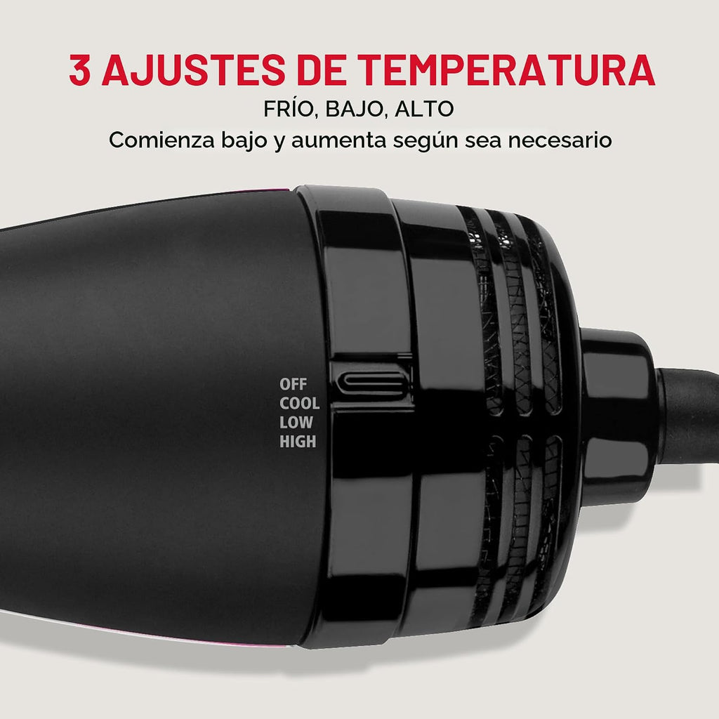 Revlon-Cepillo de aire caliente para secador de cabello y voluminiz...