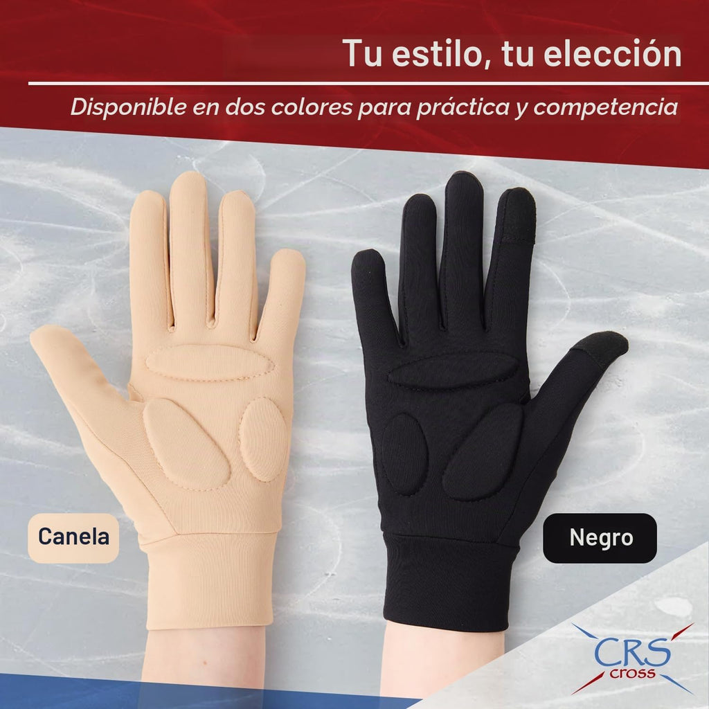 CRS Cross Padded Ice Skating Gloves. Warm Padded Protection. Figure...