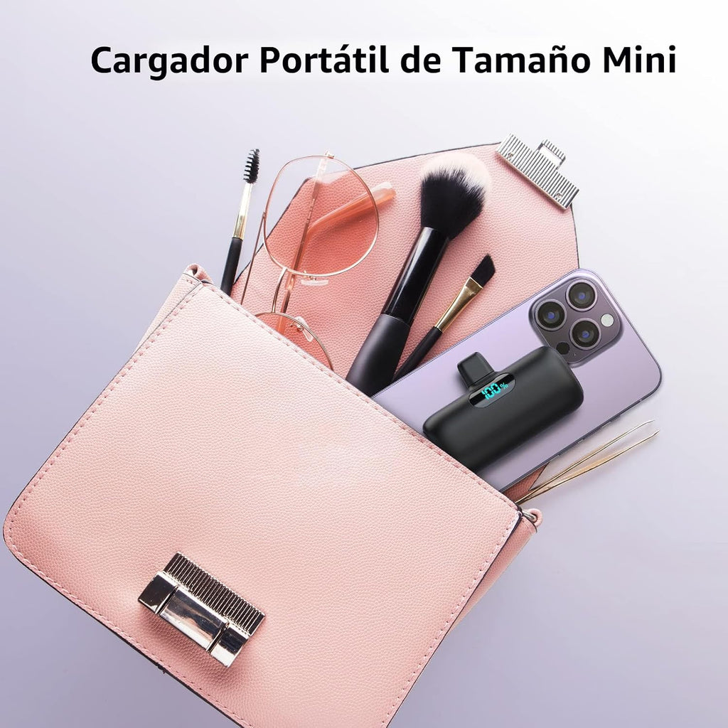 Cargador portátil mini para iPhone serie 14\/13, batería de carga r...