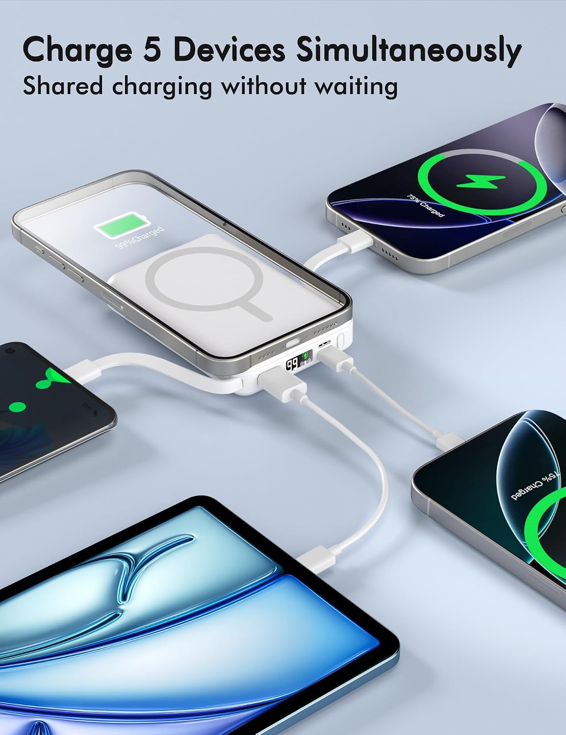 podoru para Magsafe Paquete de baterías, banco de energía magnético...