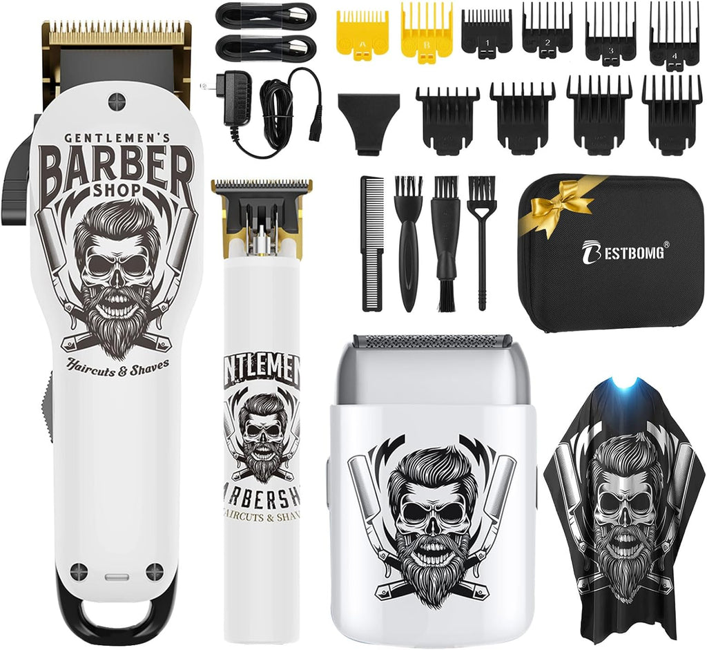 BESTBOMG® Cortadores de pelo para hombres profesionales, kits y set...