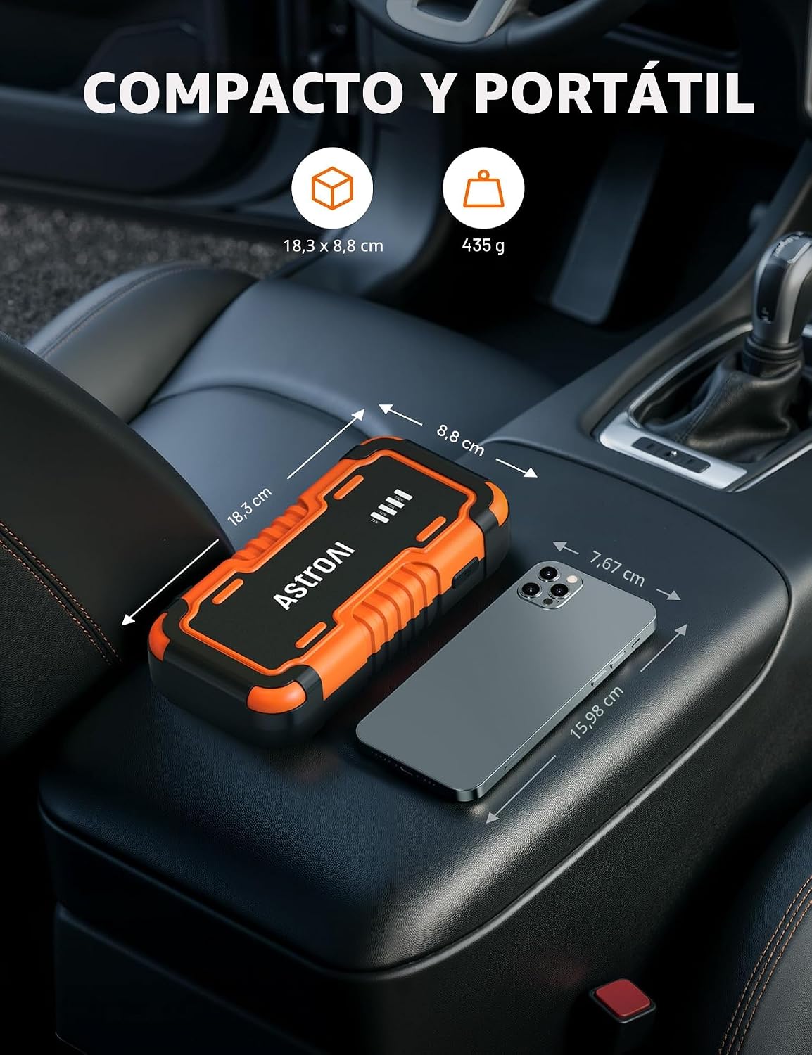 AstroAI P10 Arrancador de Batería de Coche, Paquete de Batería de A...
