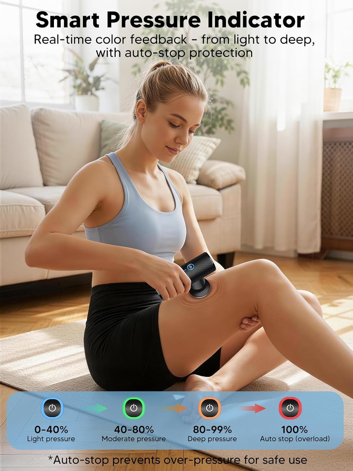 LOFTILLA Massage Gun Mini with Heat Deep Tissue, 6 Speeds Powerful...