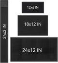 WANGCHAO Juego de 4 tapetes de bar antideslizantes de goma flexible...