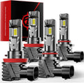 ZONBEAM 9005\/HB3 & H11\/H8\/H9\/H16 Bombillas LED Combinadas, 100....