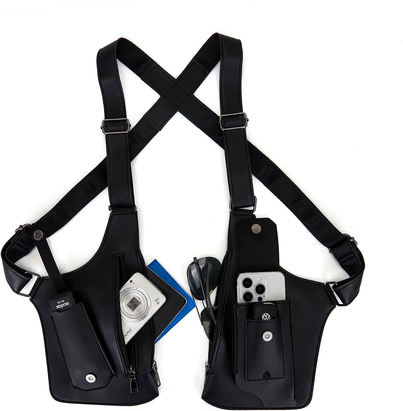 GLAMZLELE Bolsa de axila de doble hombro para hombre, para el pecho...