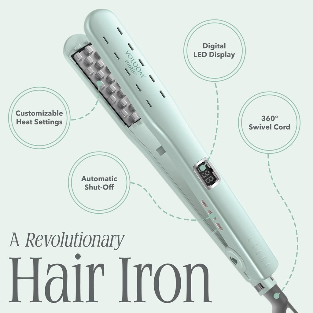 Voloom Rootie Plancha de Cabello de Cerámica Profesional Voluminiza...