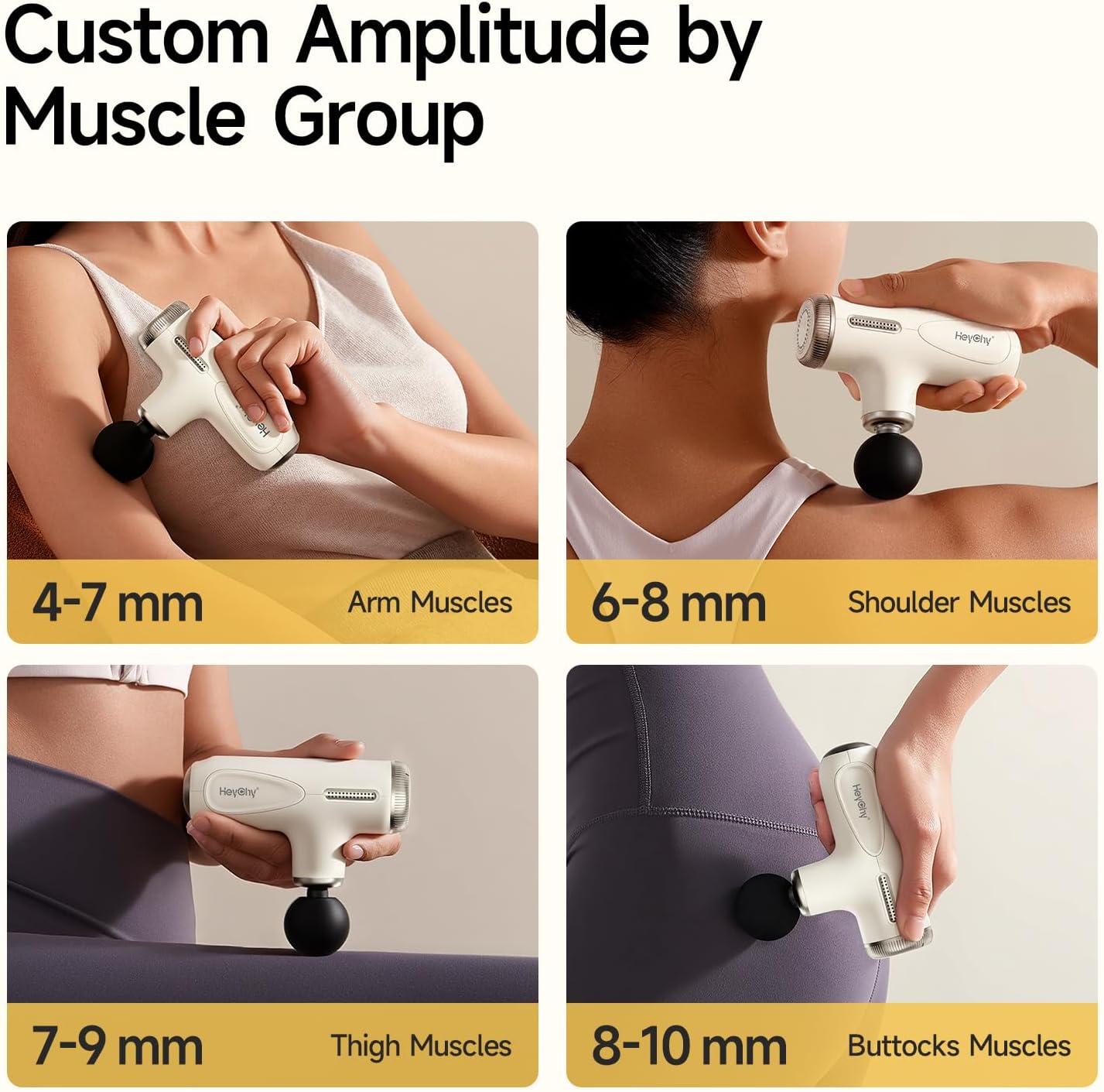 Pistola de masaje súper mini de tejido profundo, pistola masajeador...