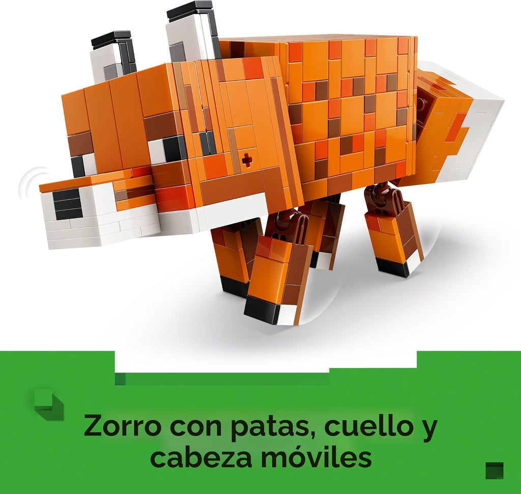LEGO Minecraft The Fox - Juguete de construcción y simulación para...