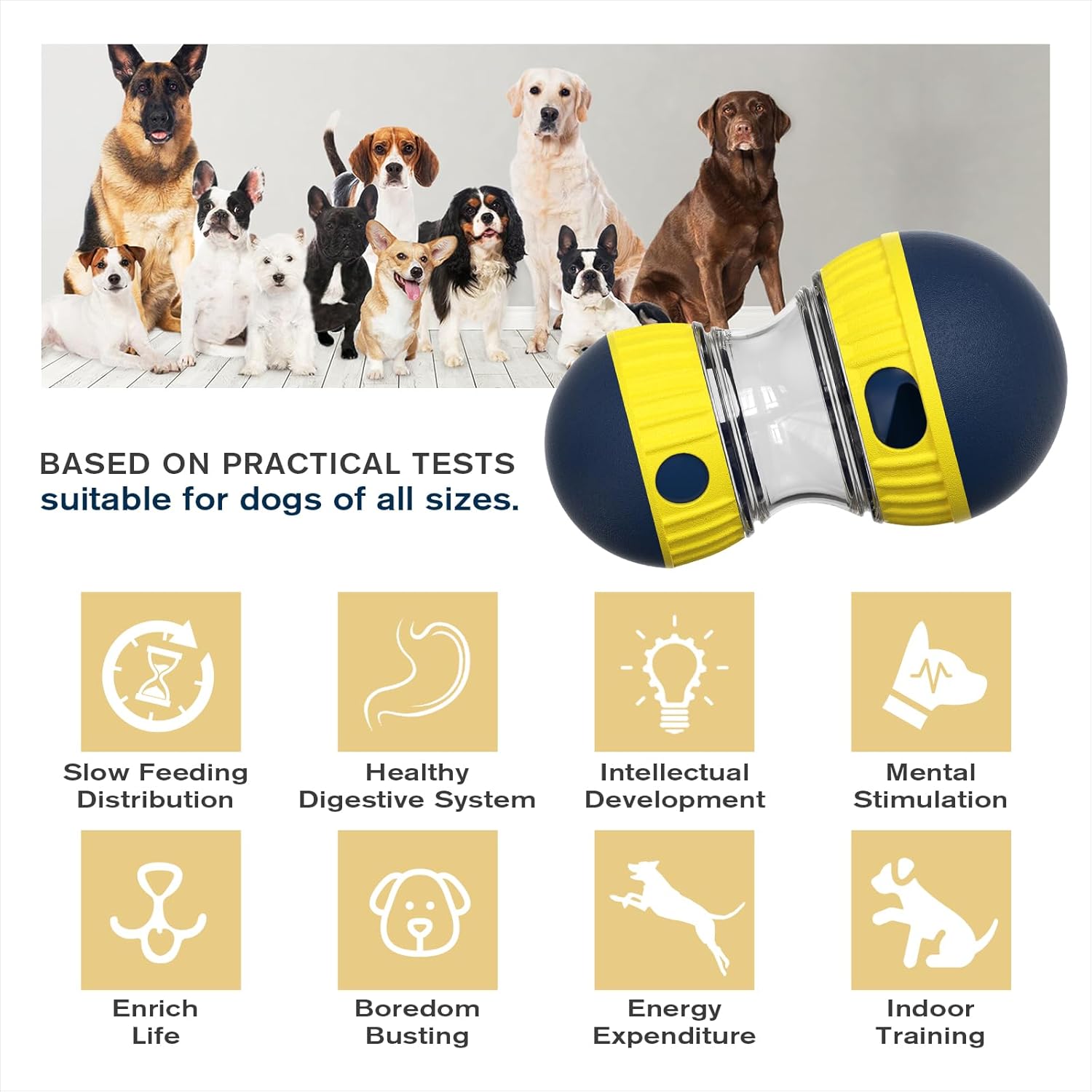 TLKNG Juguete de Enriquecimiento para Perros de Tamaño Grande para...