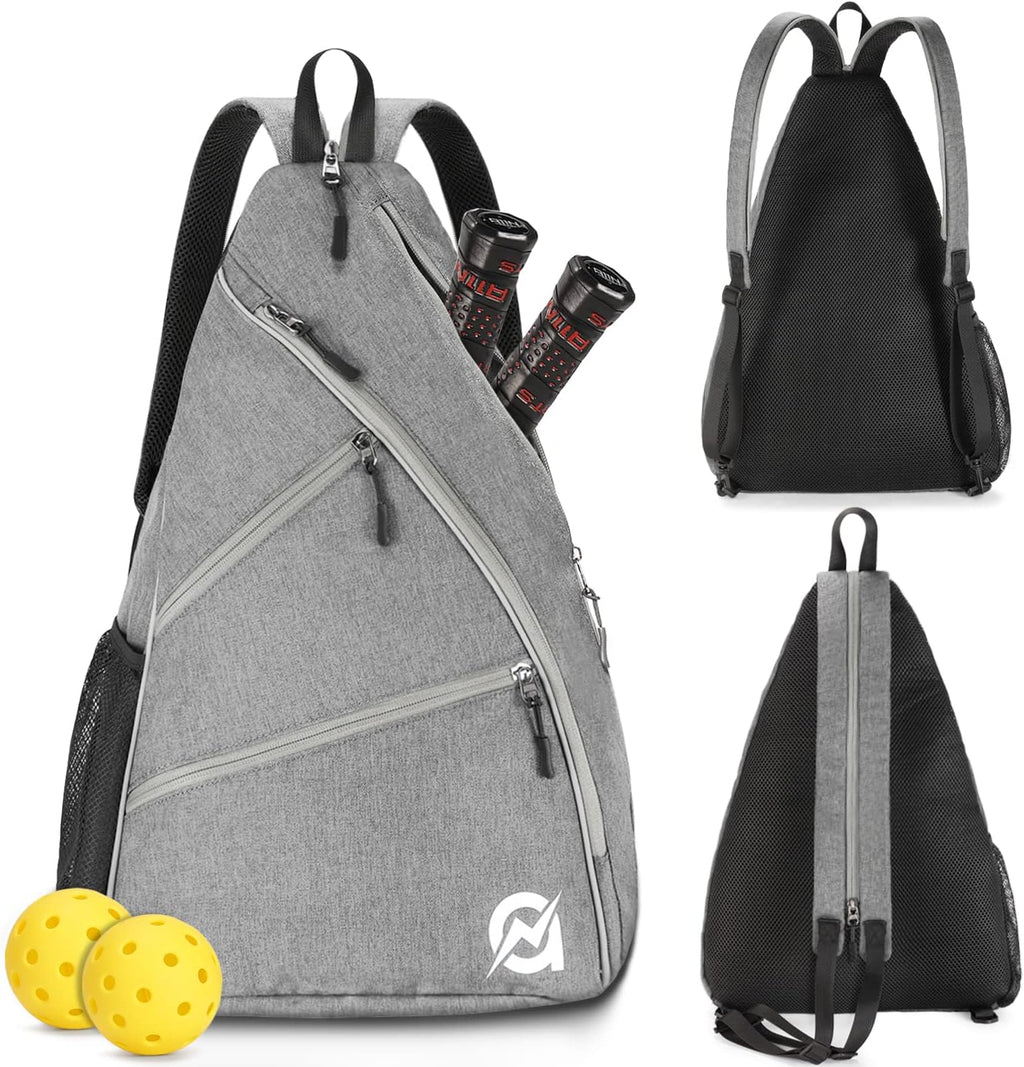 A11N SPORTS Bolsa de Pickleball, Bandolera Reversible con Correa Cr...