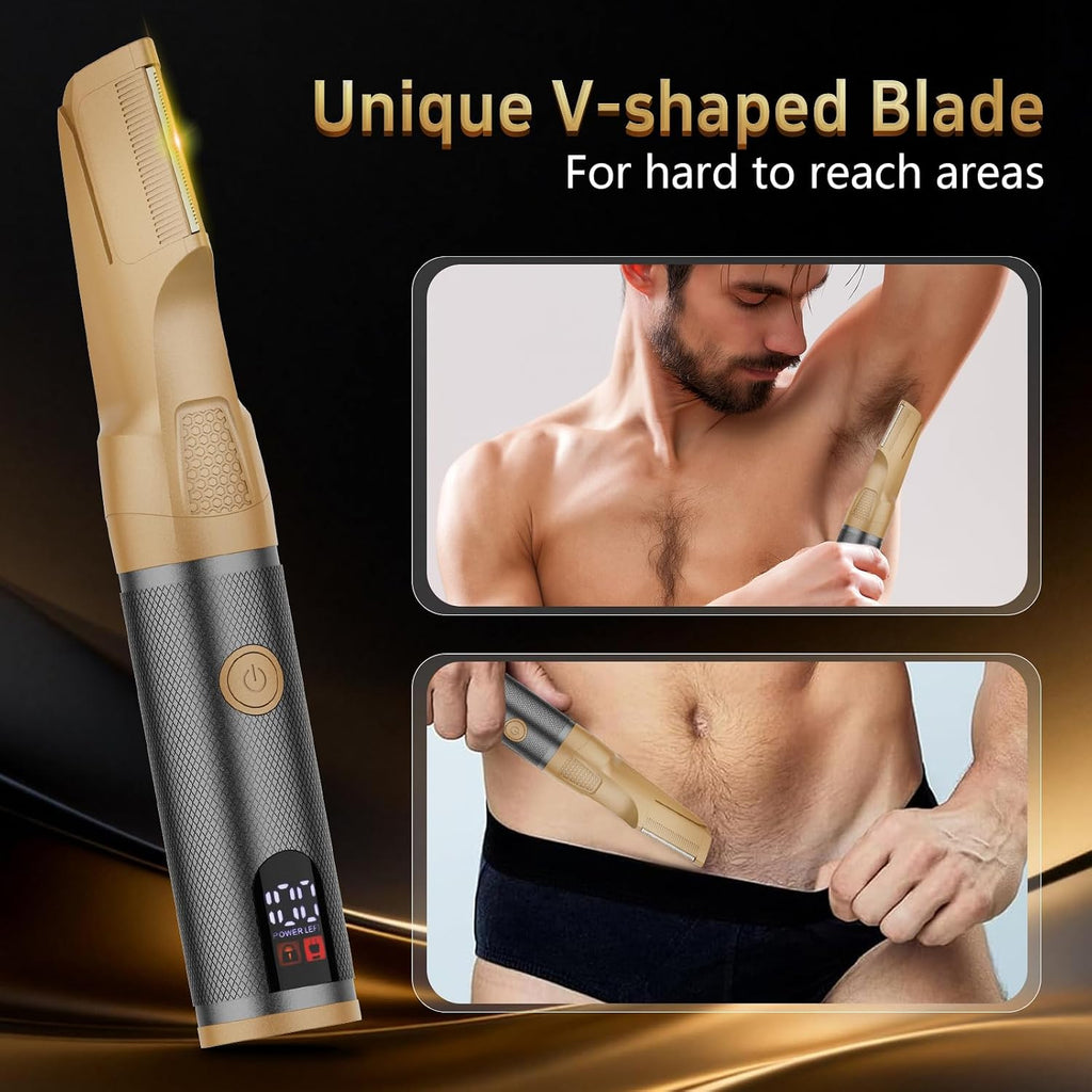 Manscape - Recortadora de cuerpo y barba para hombres, kit de aseo...
