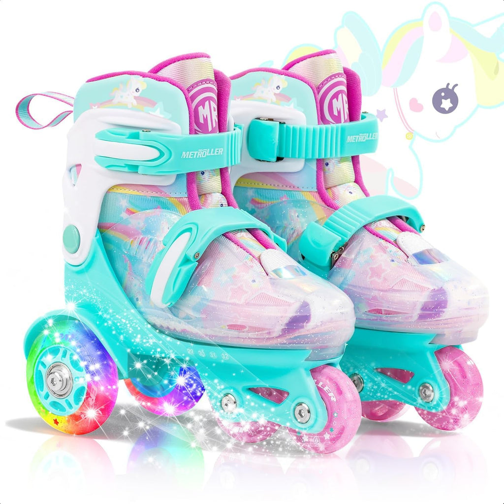 METROLLER Patines de equilibrio con ruedas ajustables para niños pe...