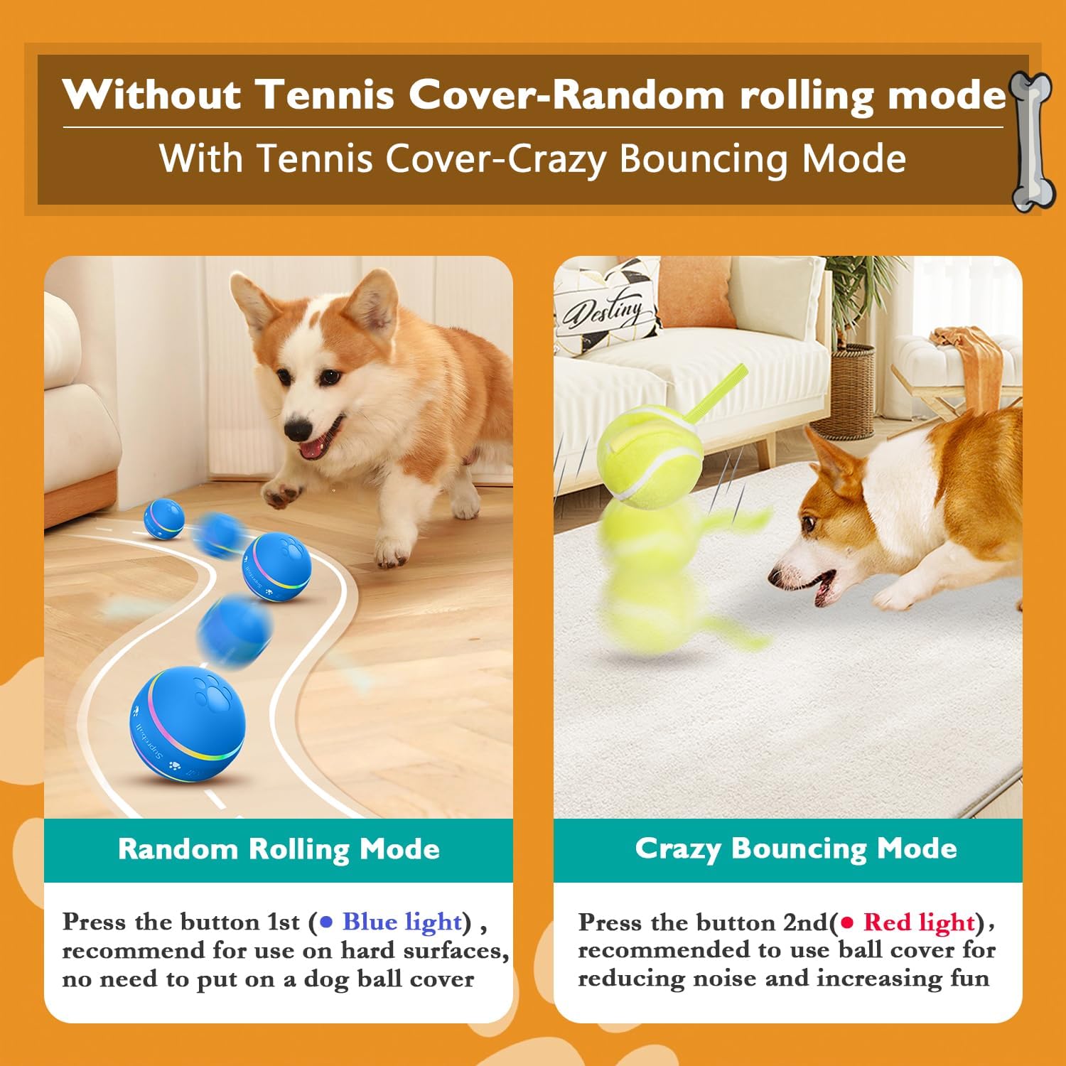 PetDroid - Juguetes interactivos para perros, bola para perros, [nu...