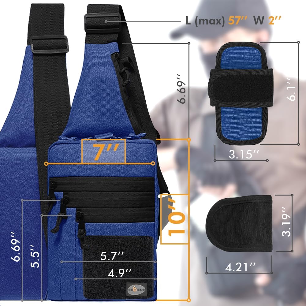 TECEUM Bolsa táctica compacta con parche - CCW para todos los días...