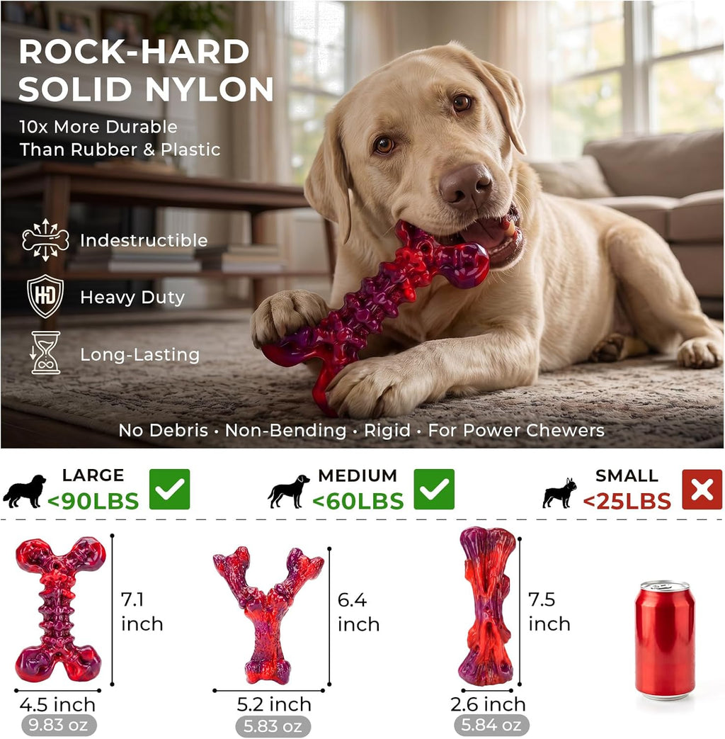 Kseroo - Juguetes indestructibles para perros que mastican agresiva...