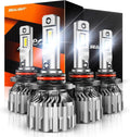SEALIGHT Combo de bombillas 9005\/HB3 9006\/HB4, 92000LM ultra bril...