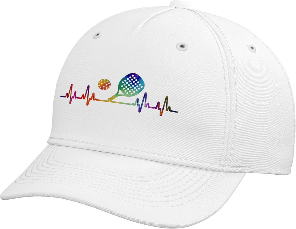 Padel Heartbeat Cool Racket Sport Player Coach Gorra de béisbol aju...