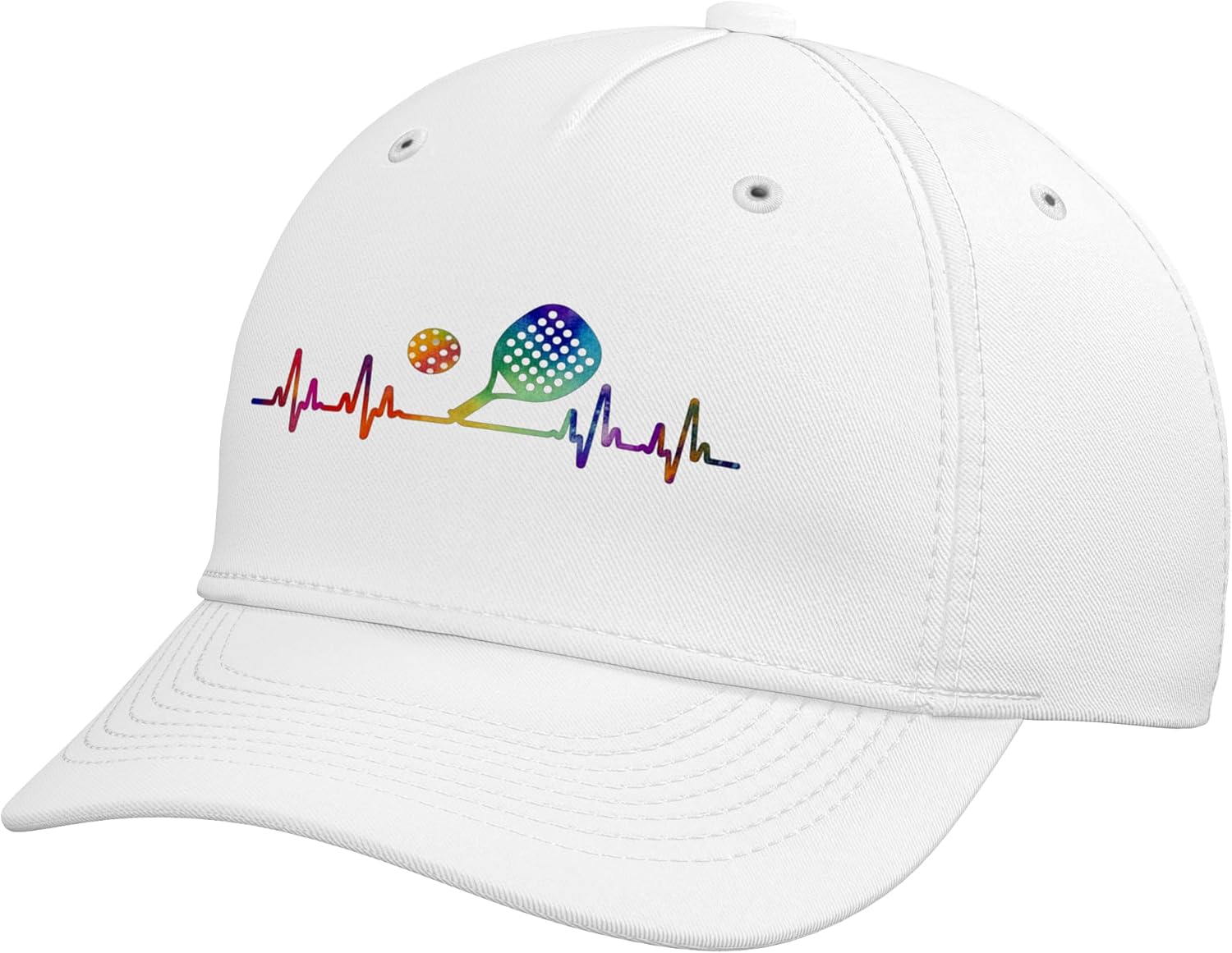 Padel Heartbeat Cool Racket Sport Player Coach Gorra de béisbol aju...