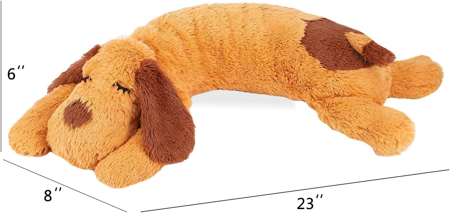 WEOK Juguete de latido del corazón para cachorros, Almohada de acur...