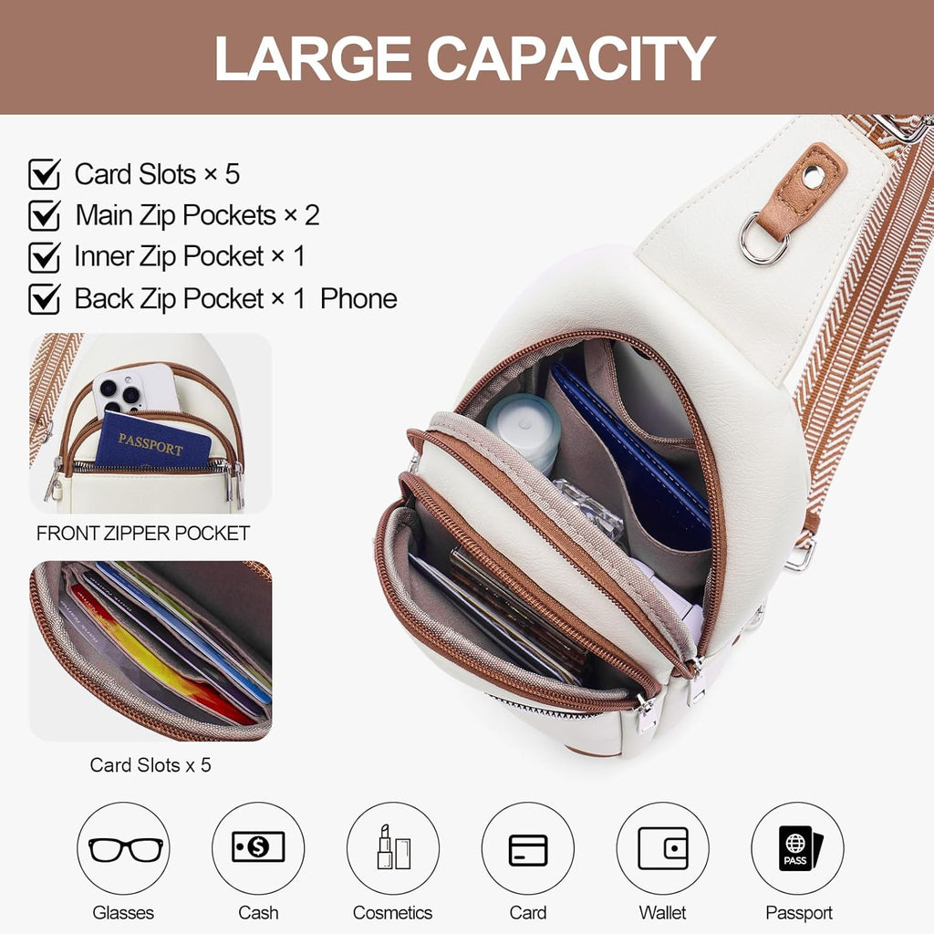 Lexiyat - Bolsos de cintura antirrobo para mujer, bolsa de pecho pa...