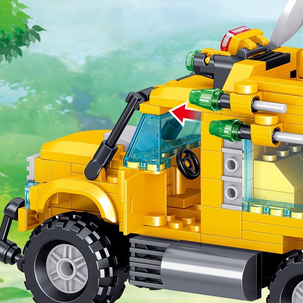 Mesiondy Juego de bloques de construcción de dinosaurios, juguetes...