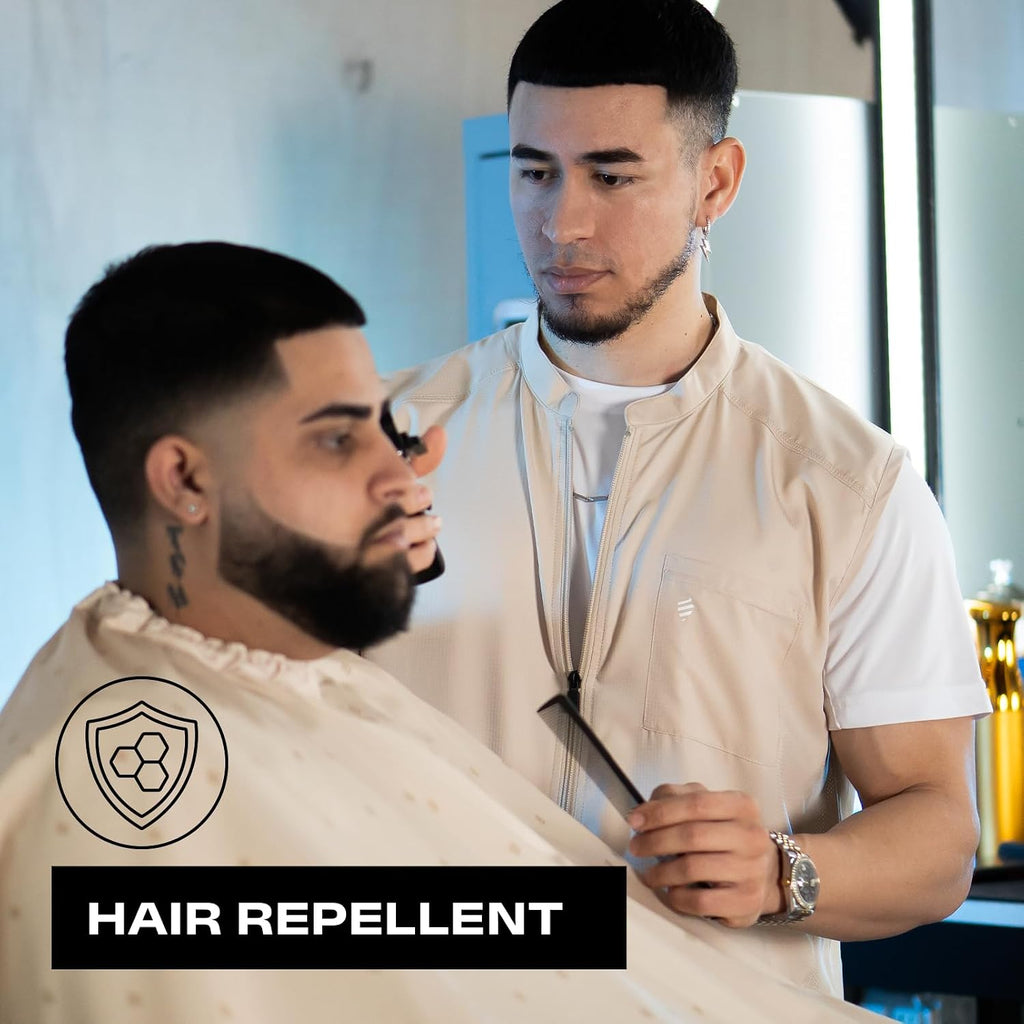 Barber Strong Chaleco de peluquero, repelente del cabello de los ho...