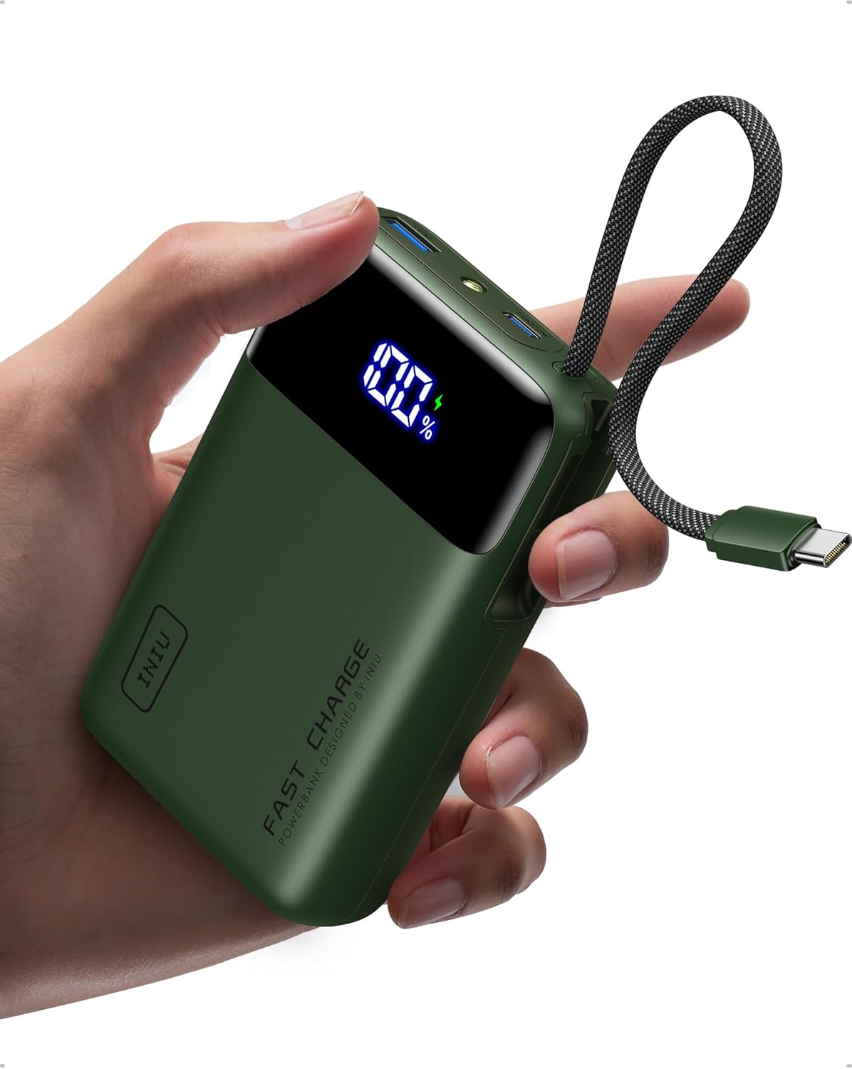 INIU - Banco de energía de 20000 mAh, pequeño cargador portátil de...