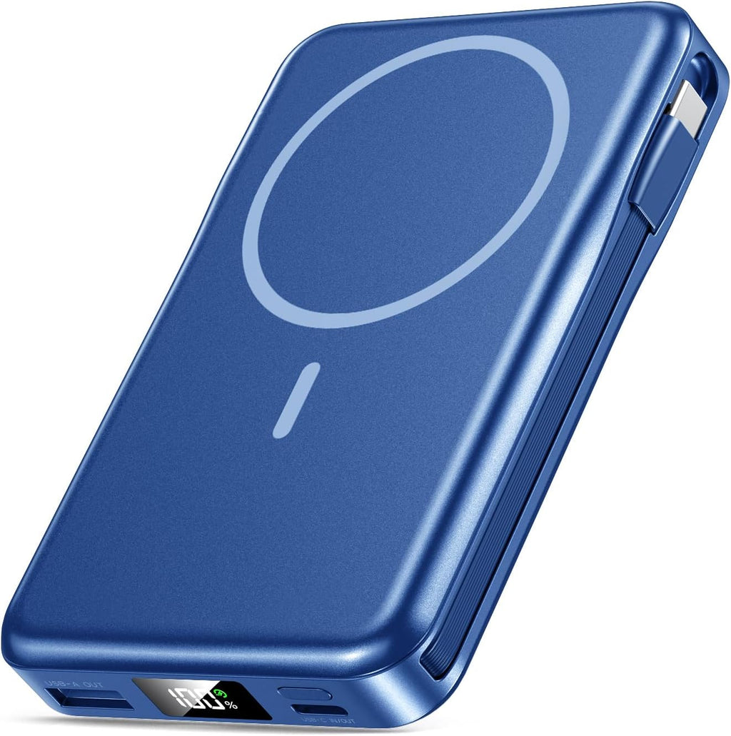 Cargador portátil magnético, banco de energía de 10000 mAh, cargado...