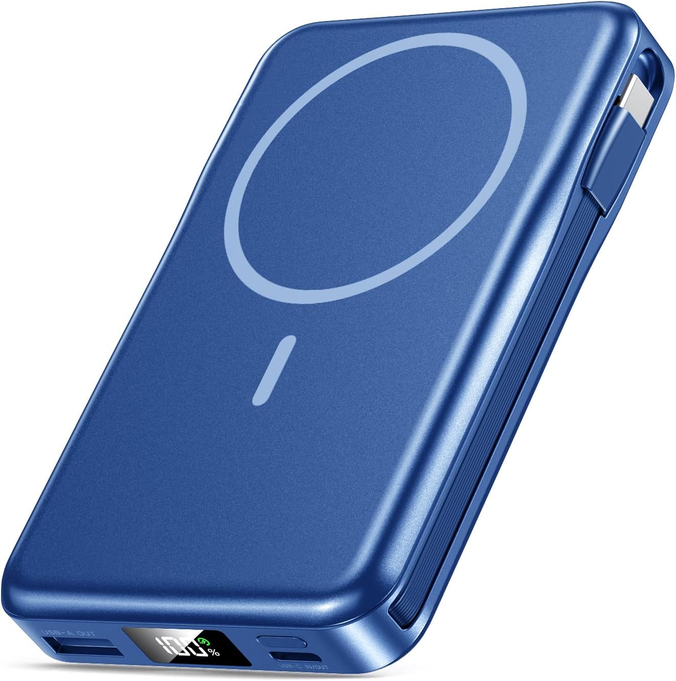 Cargador portátil magnético, banco de energía de 10000 mAh, cargado...