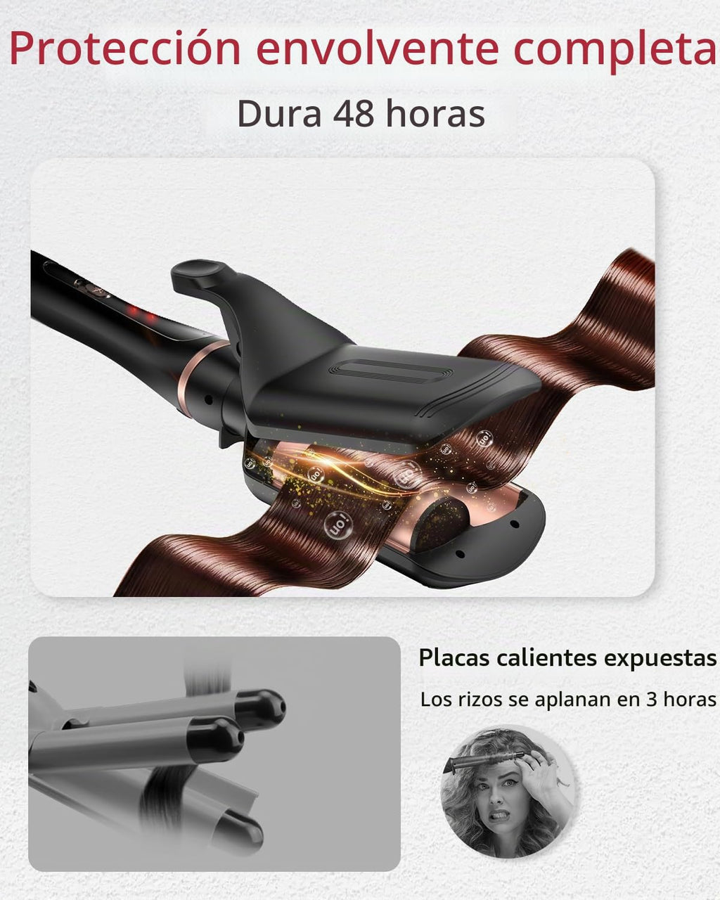 Rizador 5 en 1, Juego de Varita Rizadora Versátil Ondulador de Cabe...
