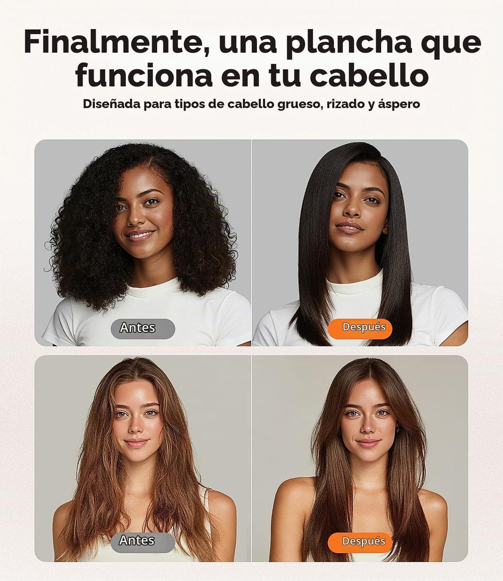 Terviiix Plancha de pelo de 2 pulgadas, estilo más rápido | Turmali...