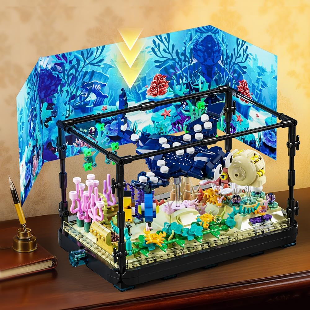 Maxiryx Fish Tank Building Set - Marine Aquarium Toy, Christmas, Bi...