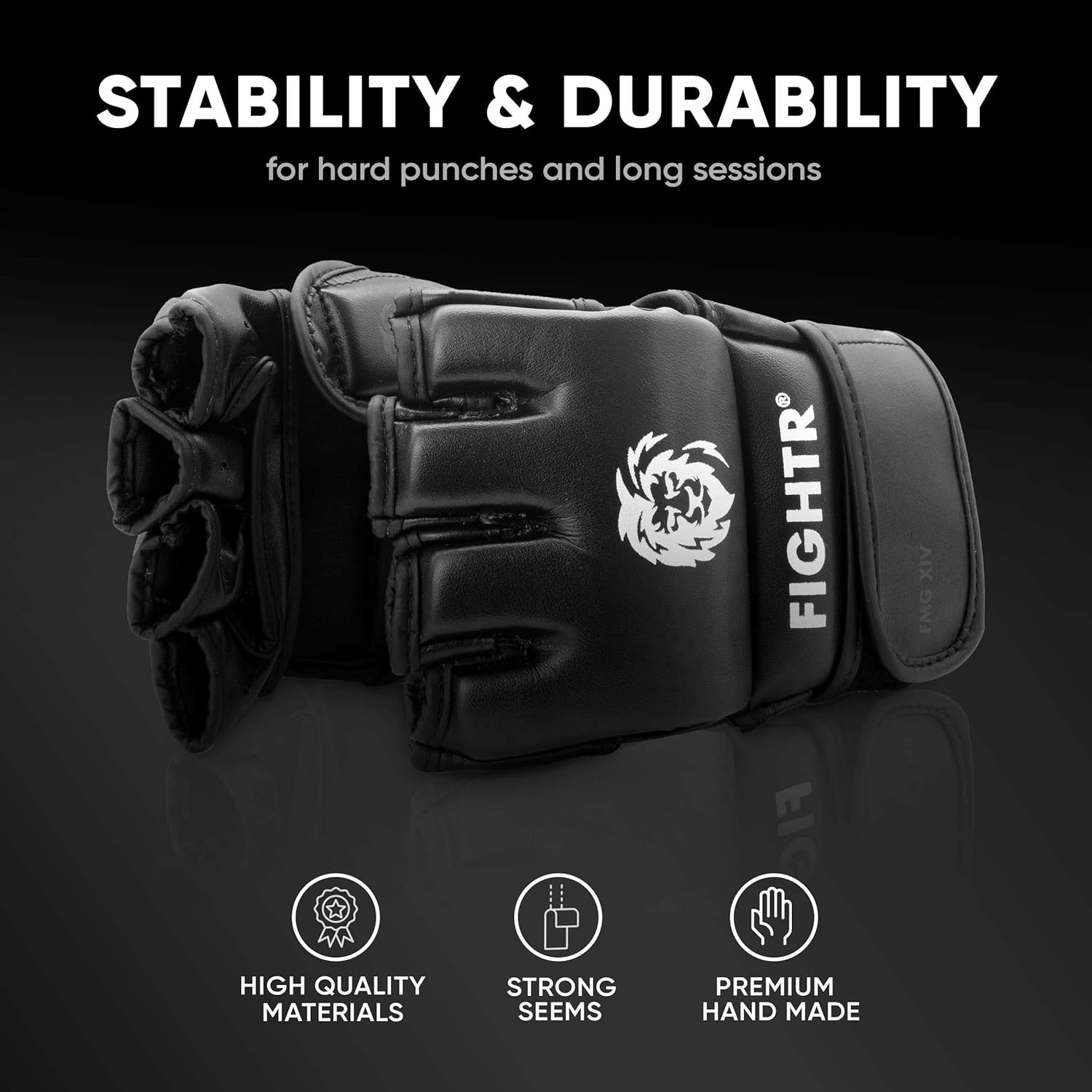 FIGHTR® Guantes Pro de MMA para Entrenamiento de Agarre y Sparring,...