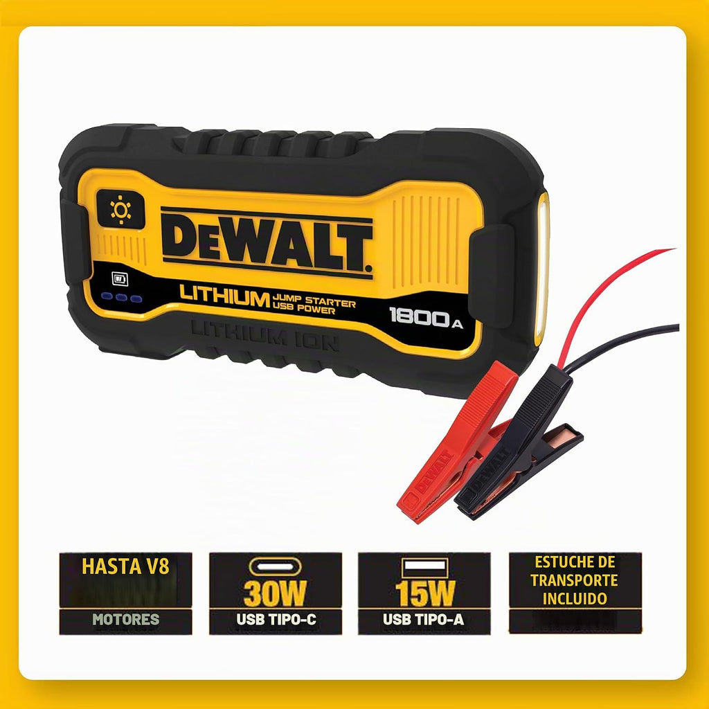 DeWalt DXAELJ18C Arrancador de salto de 1800 amperios de pico | Ión...