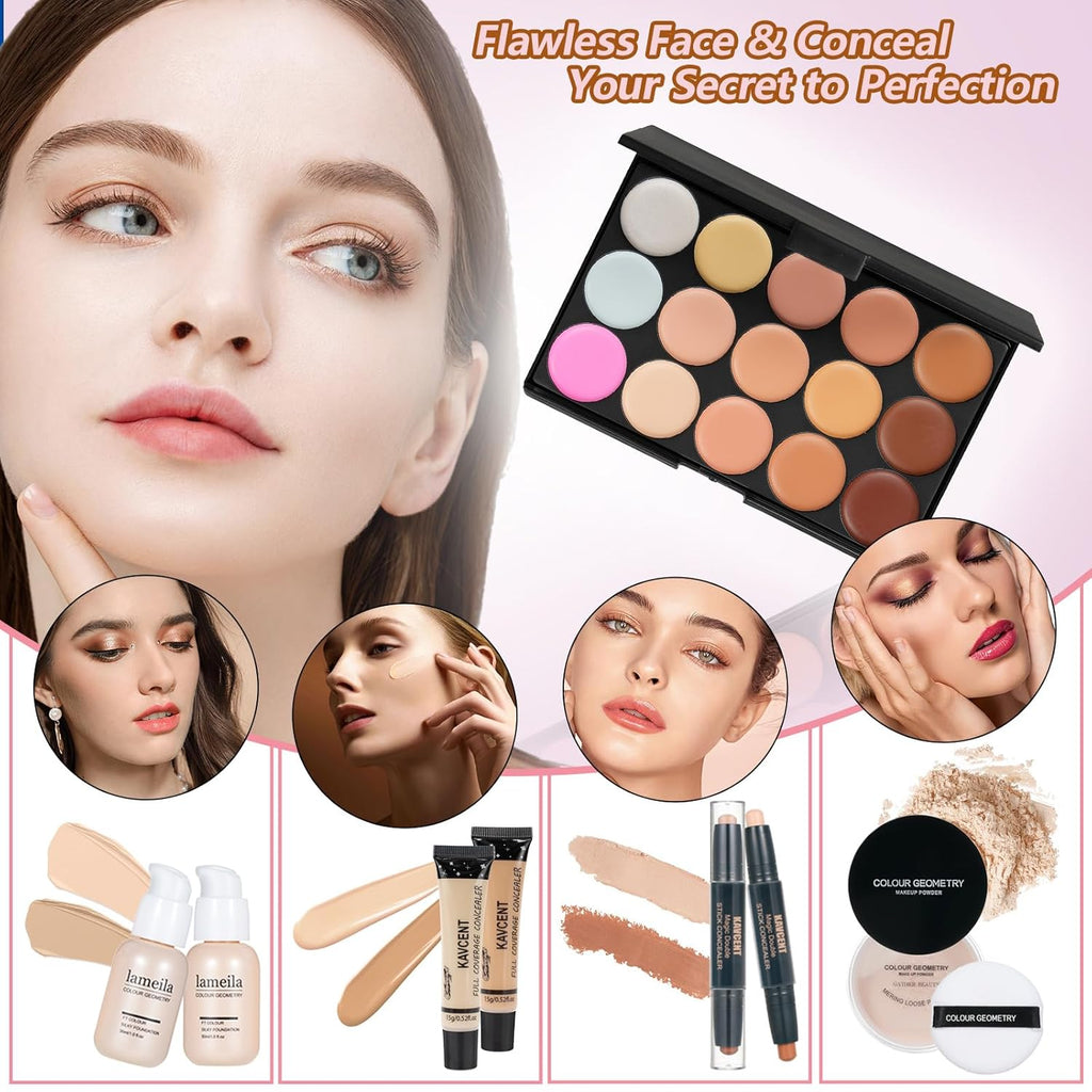 Kit de maquillaje para adolescentes, kits de maquillaje para mujere...