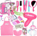 Gifts2U Juguetes de peluquería para niñas, juego de salón de bellez...