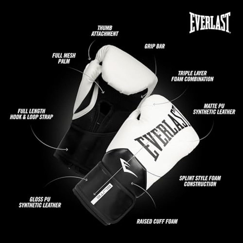 Everlast Elite 2 Guantes de Boxeo, guantes de entrenamiento profesi...