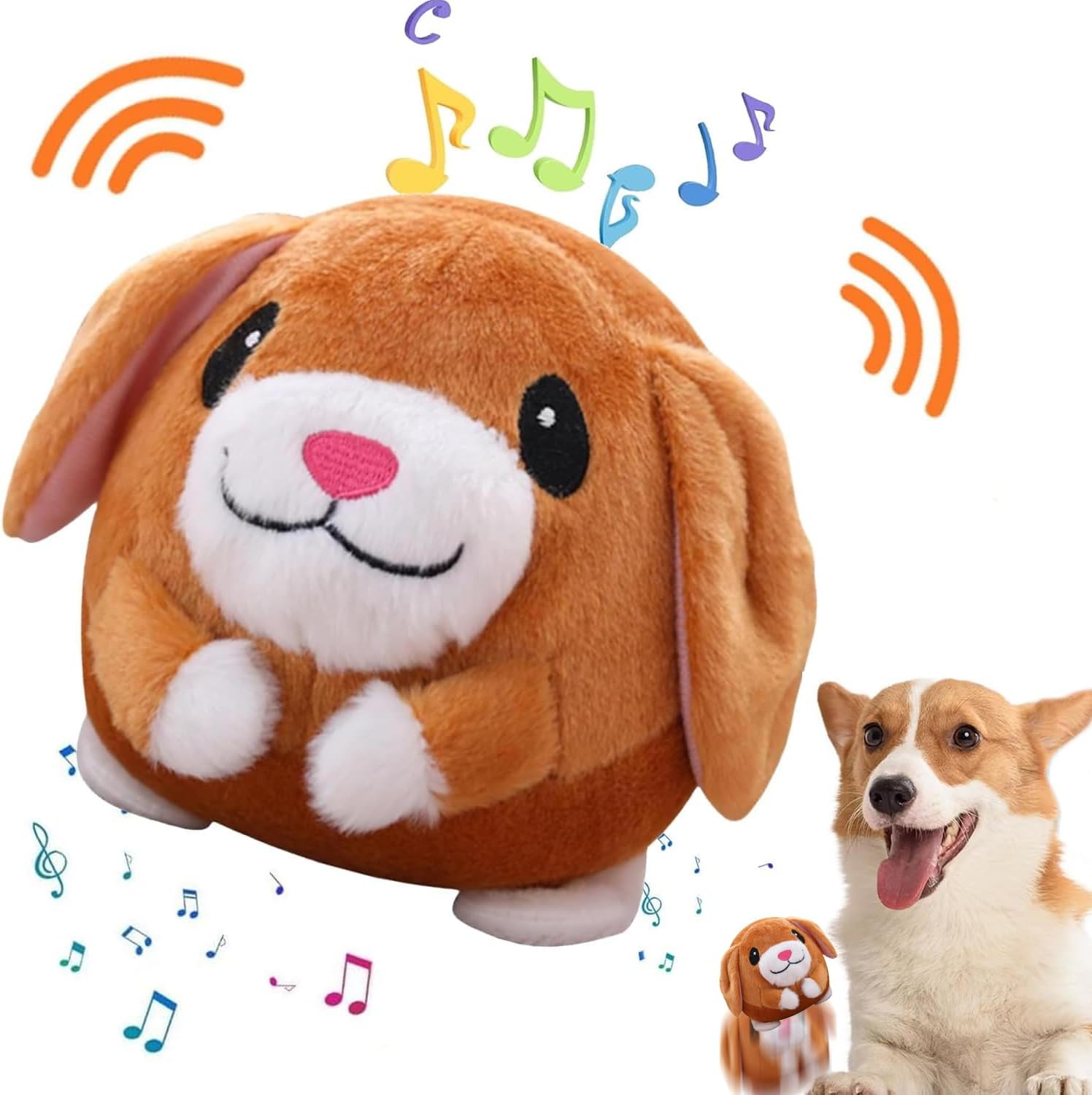 OTXKXBLP Juguete de Peluche Activo en Movimiento, Bolas Rebote Inte...