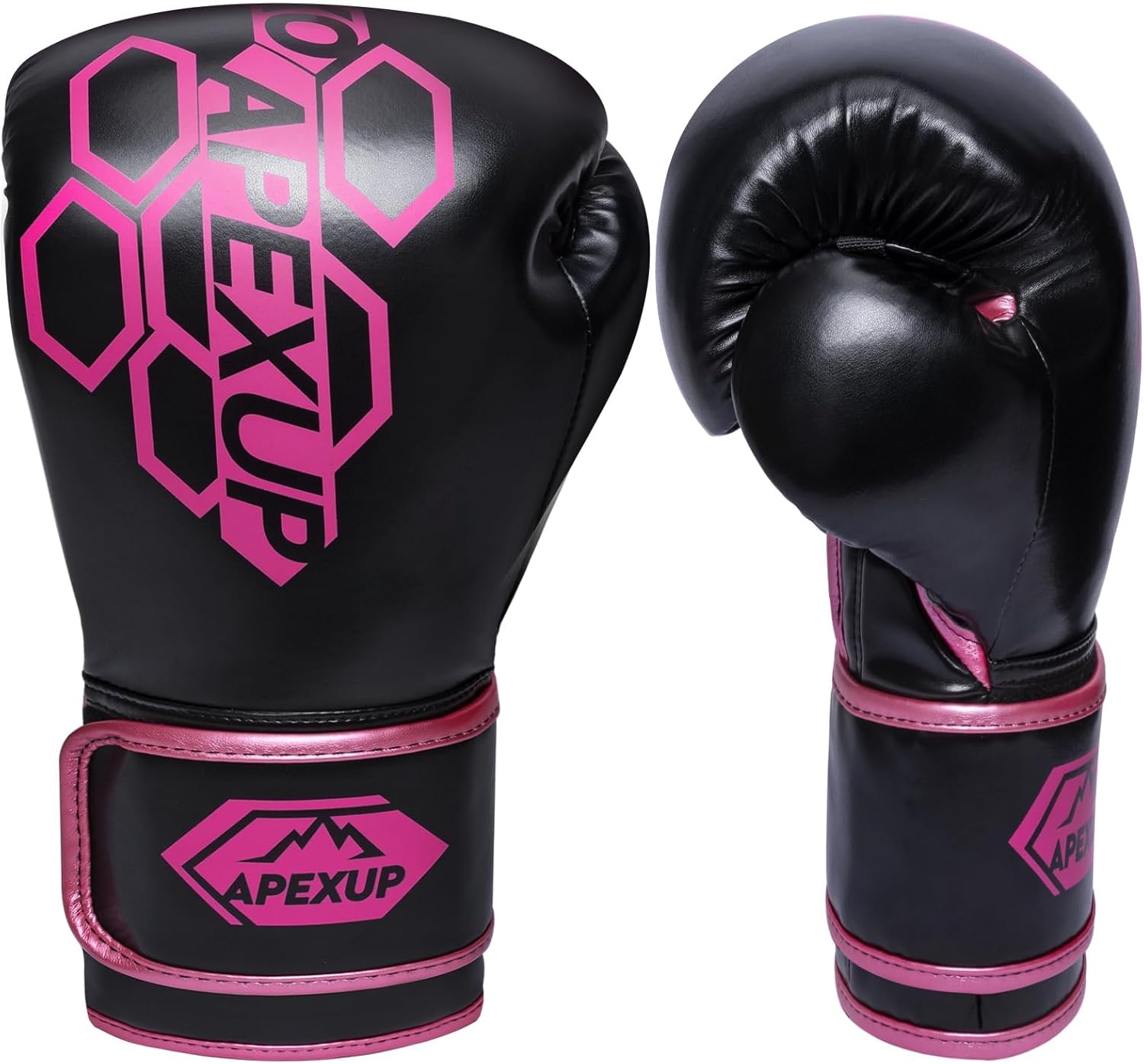 APEXUP Guantes de boxeo para hombres y mujeres, guantes de entrenam...