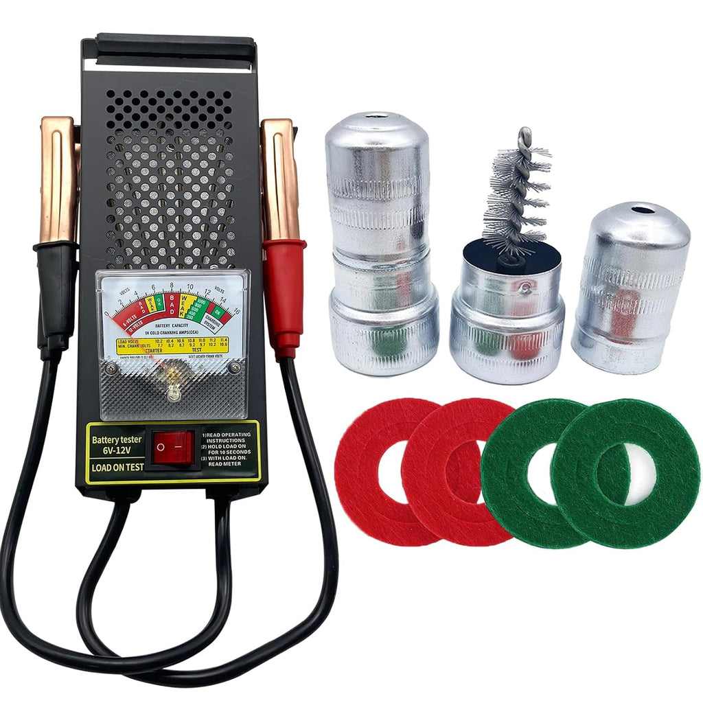 KAIHENG Probador de Alternador de Coche 12V 6V con Pinzas de Cocodr...