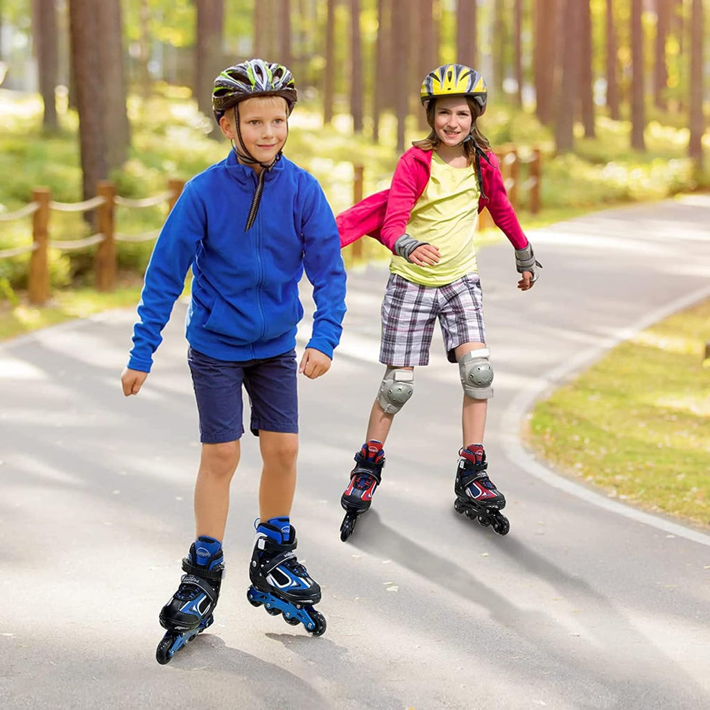 MammyGol Patines en línea ajustables para niños y niñas, patines co...