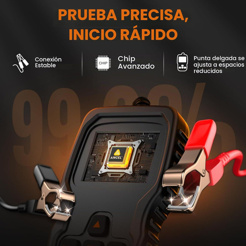 ANCEL BT310 - Probador de batería de coche de 12 V 24 V, probador d...