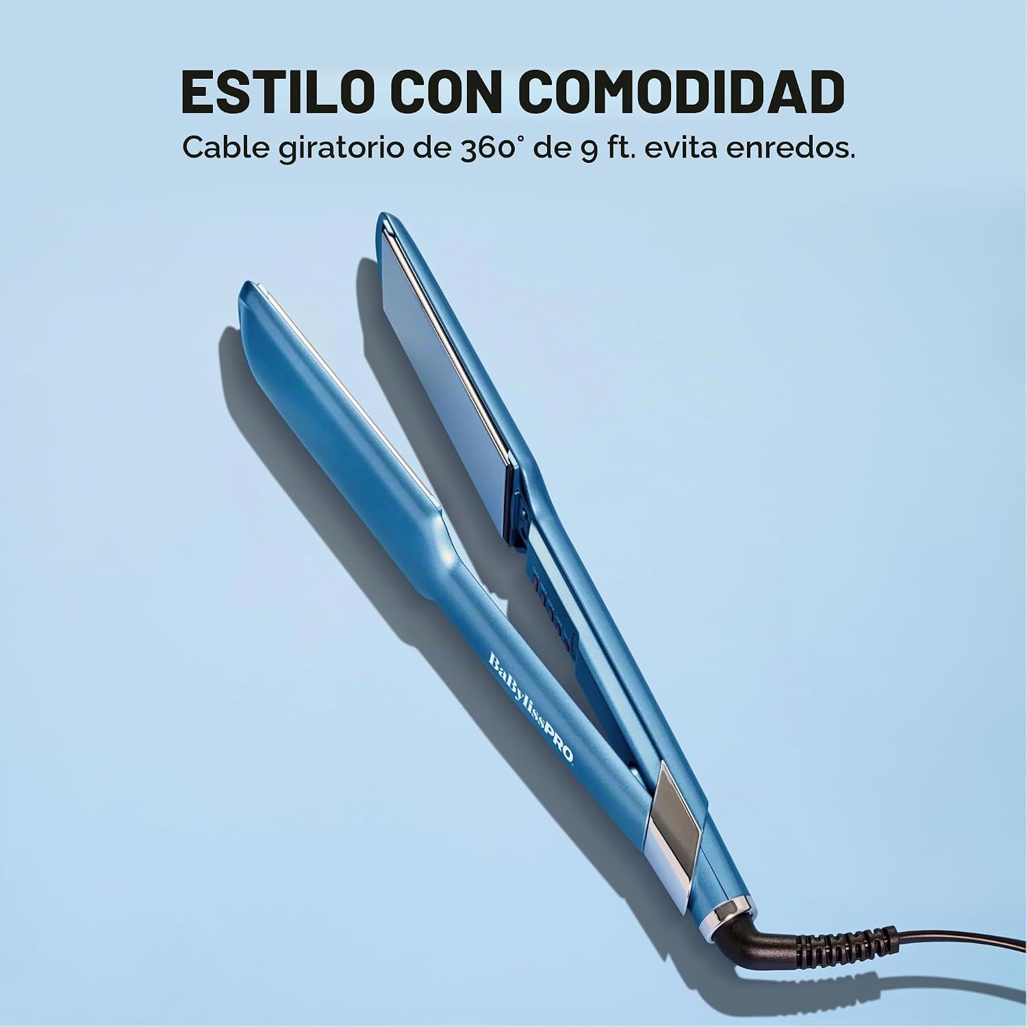 Plancha de pelo ultra elegante BabylissPRO Nano Titanium, plancha p...