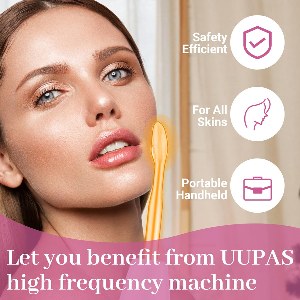 UUPAS - Varita facial de alta frecuencia, portátil, portátil, de al...