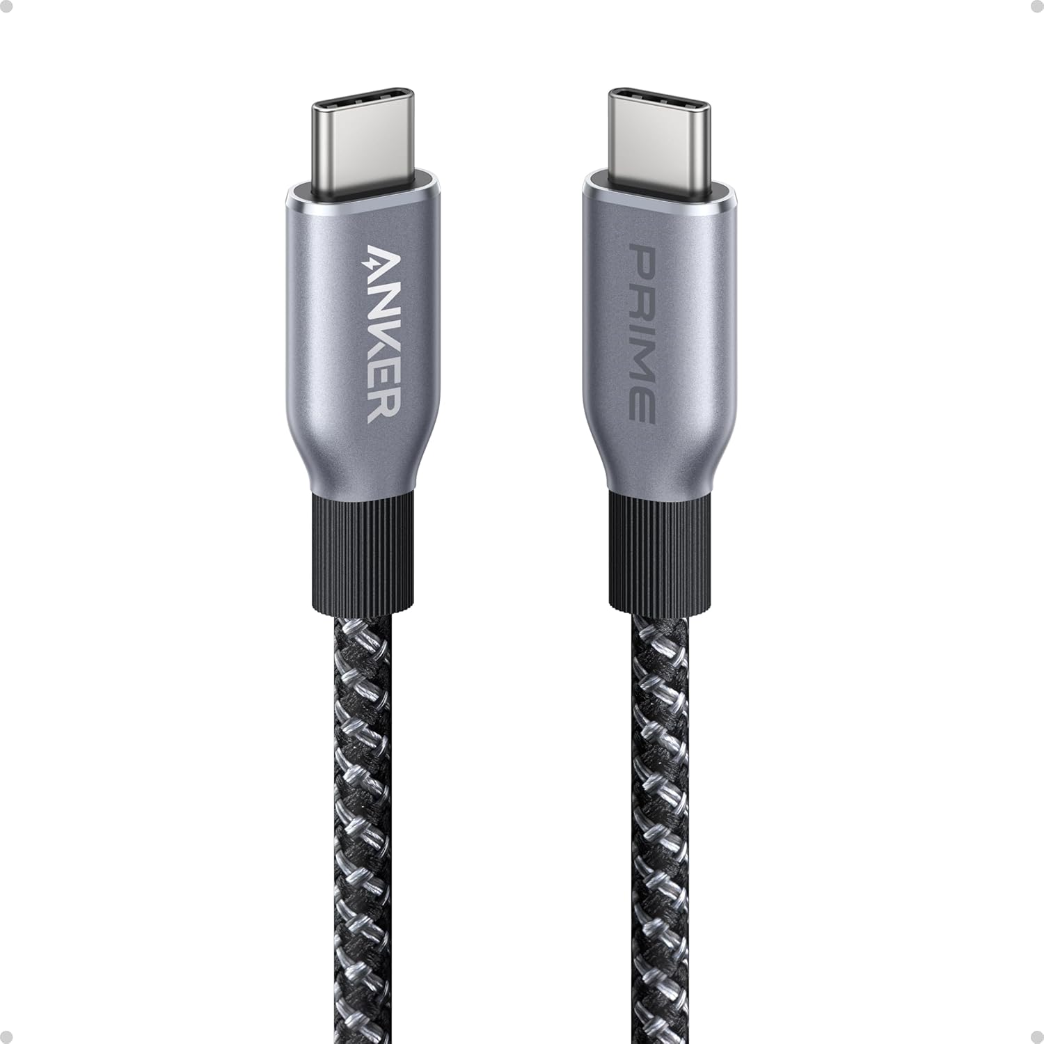 Anker Prime - Cable USB C a USB C, cable de carga rápida de 240 W,...