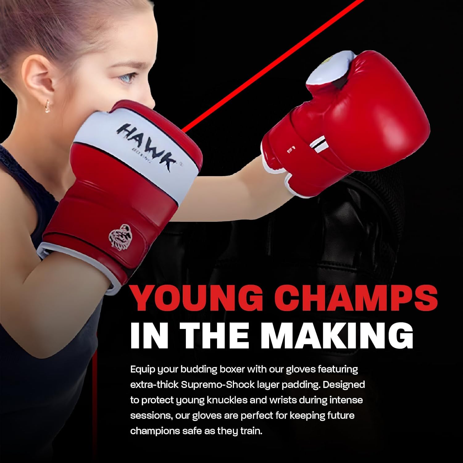 Guantes de boxeo para niños, saco de boxeo juvenil, guantes de Kick...