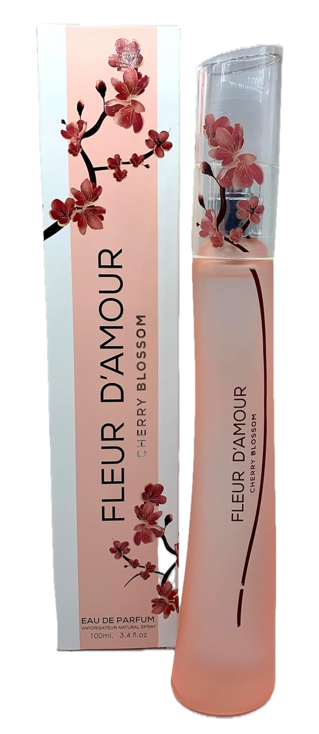 Fleur D'amour Cherry Blossom Colonia para mujer, 3.4 onzas líqu...